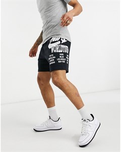 Черные шорты с графическим принтом World Tour Pack Nike