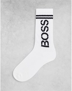 Белые спортивные носки с логотипом Boss bodywear