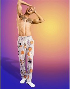 Пижамные штаны для дома со сплошным принтом Space Jam A New Legacy Asos design