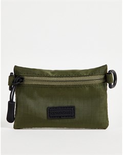 Нейлоновая сумка кошелек через плечо цвета хаки Consigned