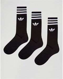 3 пары черных носков Adidas originals
