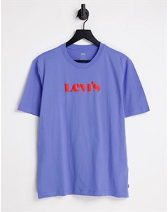 Синяя футболка свободного кроя с логотипом Levi's®