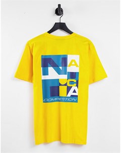 Желтая футболка с принтом на спине Trent Nautica competition
