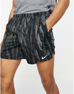 Черные шорты длиной 5 дюймов с принтом Wild Run Challenger Nike running