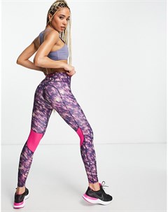Леггинсы розового цвета с принтом Fast Dri FIT Nike running