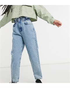 Голубые джинсы в винтажном стиле с присборенной завышенной талией inspired The 96 Reclaimed vintage