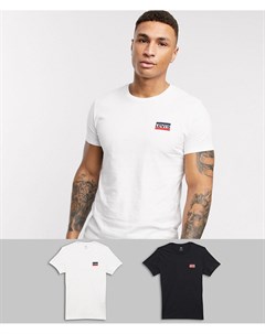 Набор из 2 футболок с логотипом белая черная Levi's®