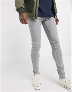 Серые супероблегающие джинсы French connection