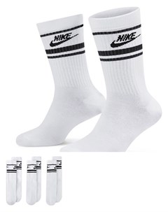 Набор из 3 пар белых черных носков Essential Nike