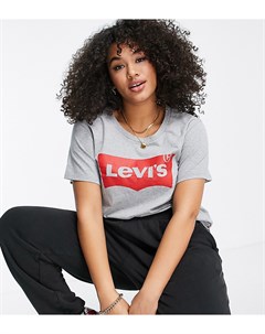Серая футболка с логотипом Levi's plus