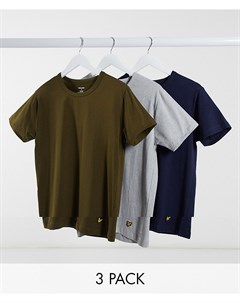 Набор из 3 футболок разных цветов Lyle & scott bodywear