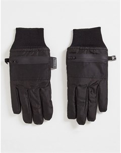 Утепленные перчатки черного цвета Consigned