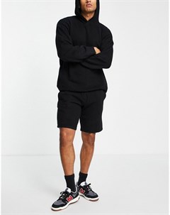Черные вязаные oversized шорты Topman