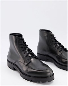 Черные ботинки из вощеной кожи Sean Heritage Walk london