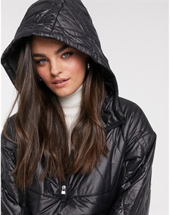 Черная стеганая куртка на молнии Aware Vero moda