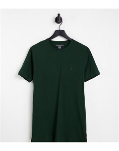 Темно зеленая футболка с круглым вырезом Tall French connection