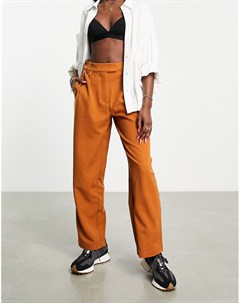 Коричневые строгие брюки в винтажном стиле Y.a.s