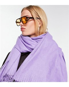 Фиолетовый шарф палантин из переработанных материалов Inspired Reclaimed vintage