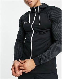 Черная спортивная куртка с капюшоном Strike Nike football