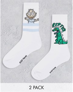 Набор из 2 пар спортивных носков с принтом персонажей мультфильма Ох уж эти детки Asos design