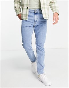 Голубые выбеленные джинсы свободного прямого кроя Ethan Tommy jeans
