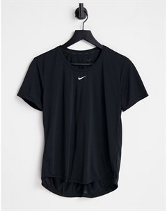 Черная футболка стандартного кроя One Dri FIT Nike training