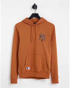 Худи оранжевого цвета с логотипом команды New York Yankees New era