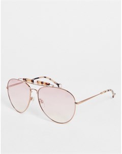 Розовые солнцезащитные очки авиатор TH 1808 S Tommy hilfiger