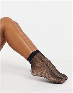 Черные сетчатые носки Asos design