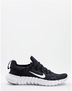 Черно серые кроссовки Free Run 5 Nike running