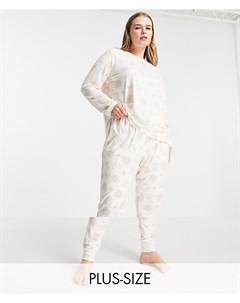 Длинная пижама с фольгированным принтом с мистическим символом луны x Chelsea Peers Plus The wellness project
