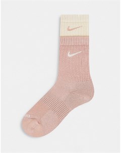 Розовые двойные носки Everyday Cushioned Nike training
