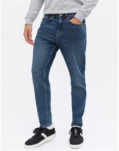 Синие зауженные джинсы New look