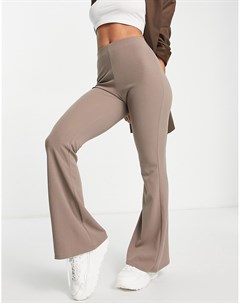 Расклешенные брюки цвета мокко Miss selfridge