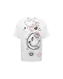 Хлопковая футболка x Smiley Raf simons