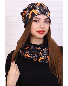 Комплект женский шапка и шарф снуд iv83607 56 58 Грандсток