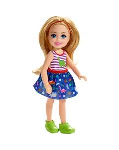 Кукла Челси Блондинка в топе с динозавром Barbie