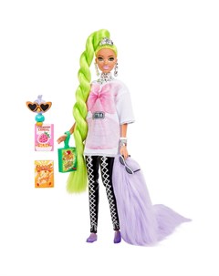Кукла Экстра с зелеными неоновыми волосами Barbie
