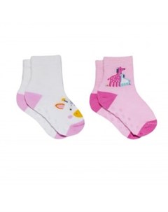 Носки детские Жирафики 2 пары розовый белый Mothercare