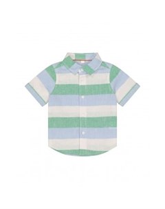 Рубашка с коротким рукавом зеленый голубой белый Mothercare