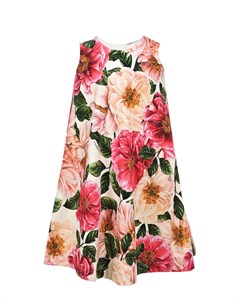 Трикотажное платье с цветочным принтом Dolce&gabbana