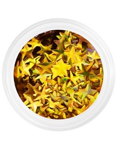 Камифубуки Звездочки 3D золото голография Patrisa nail