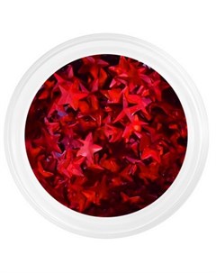 Камифубуки Звездочки 3D красные голография Patrisa nail
