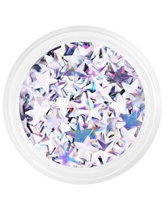 Камифубуки Звездочки 3D серебро голография Patrisa nail