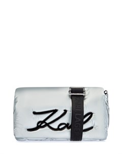 Мягкая сумка K Signature Soft с логотипом и съемным ремнем Karl lagerfeld