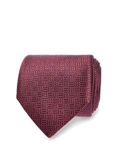 Шелковый галстук с фактурным принтом ручной работы Canali