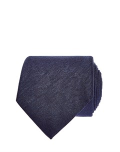 Шелковый галстук с принтом в синих тонах Canali