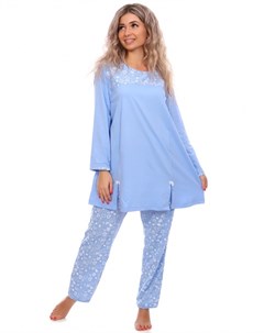 Пижама трикотажная Петти голубая от Инсантрик