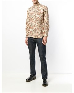 Gitman vintage рубашка с узором пейсли нейтральные цвета Gitman vintage