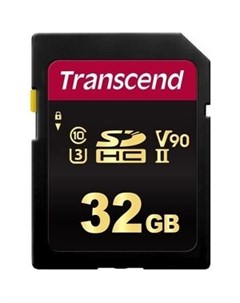 Карта памяти 32GB SDHC Class 10 UHS II U3 V90 R285 W180MB s TS32GSDC700S Transcend
